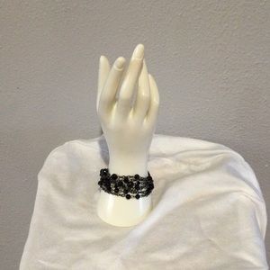 Unbranded Multichain Black Beaded Bracelet